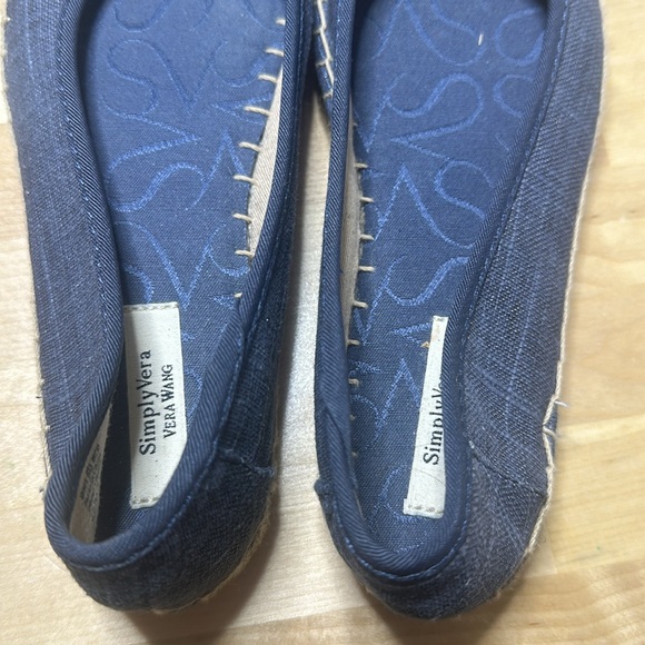 Vera Wang Denim Embellished Flats - Picture 5 of 6